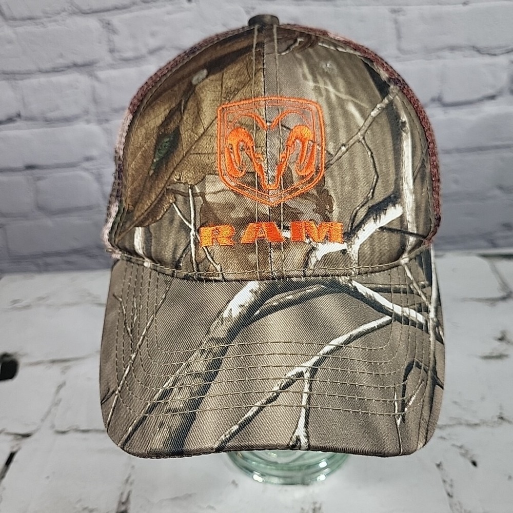 RAM Brown Camo Hat Adjustable Ball Cap